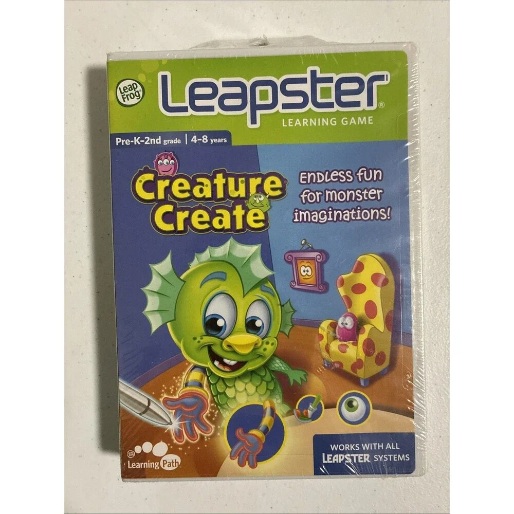 Leap Frog Leapster CREATURE CREATE Learning Game Pre-K 2nd Ages 4-8 NEW SEALED
